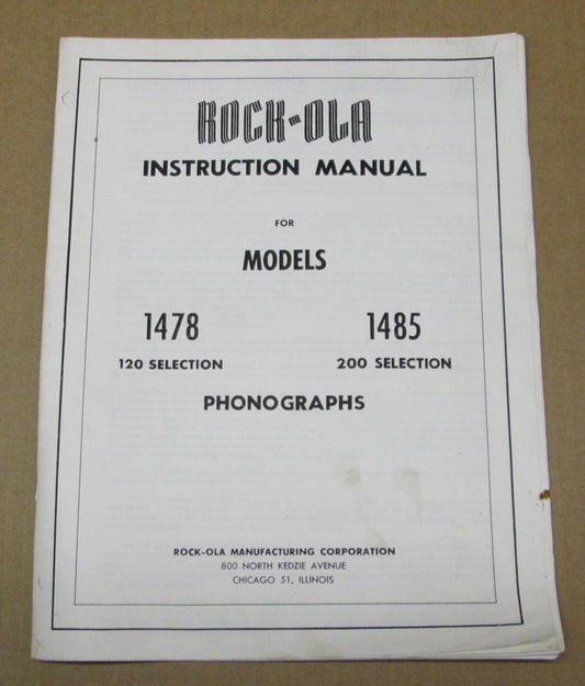 Rock-Ola 1478 and 1485
