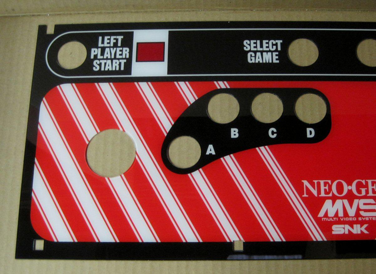 Neo Geo MVS 2 / 4-Slot Control Panel Overlay