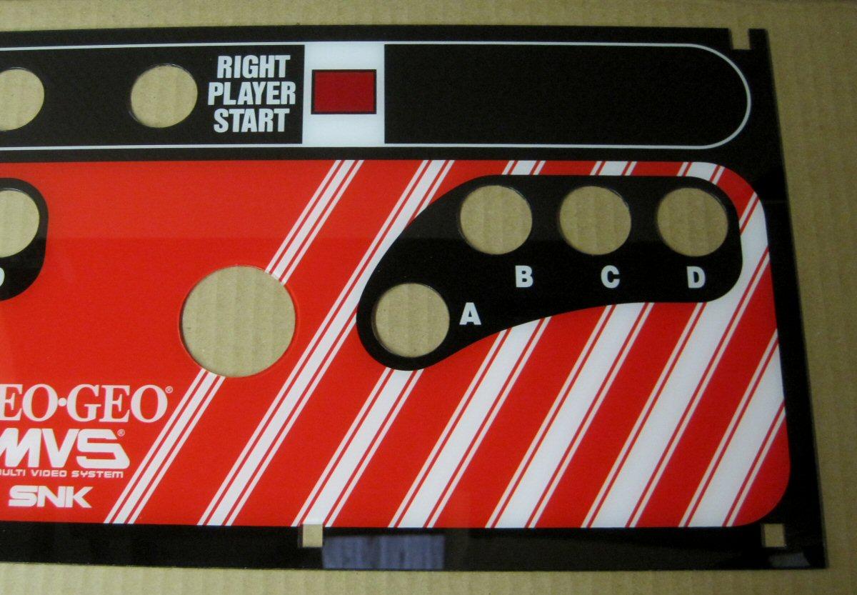 Neo Geo MVS 2 / 4-Slot Control Panel Overlay