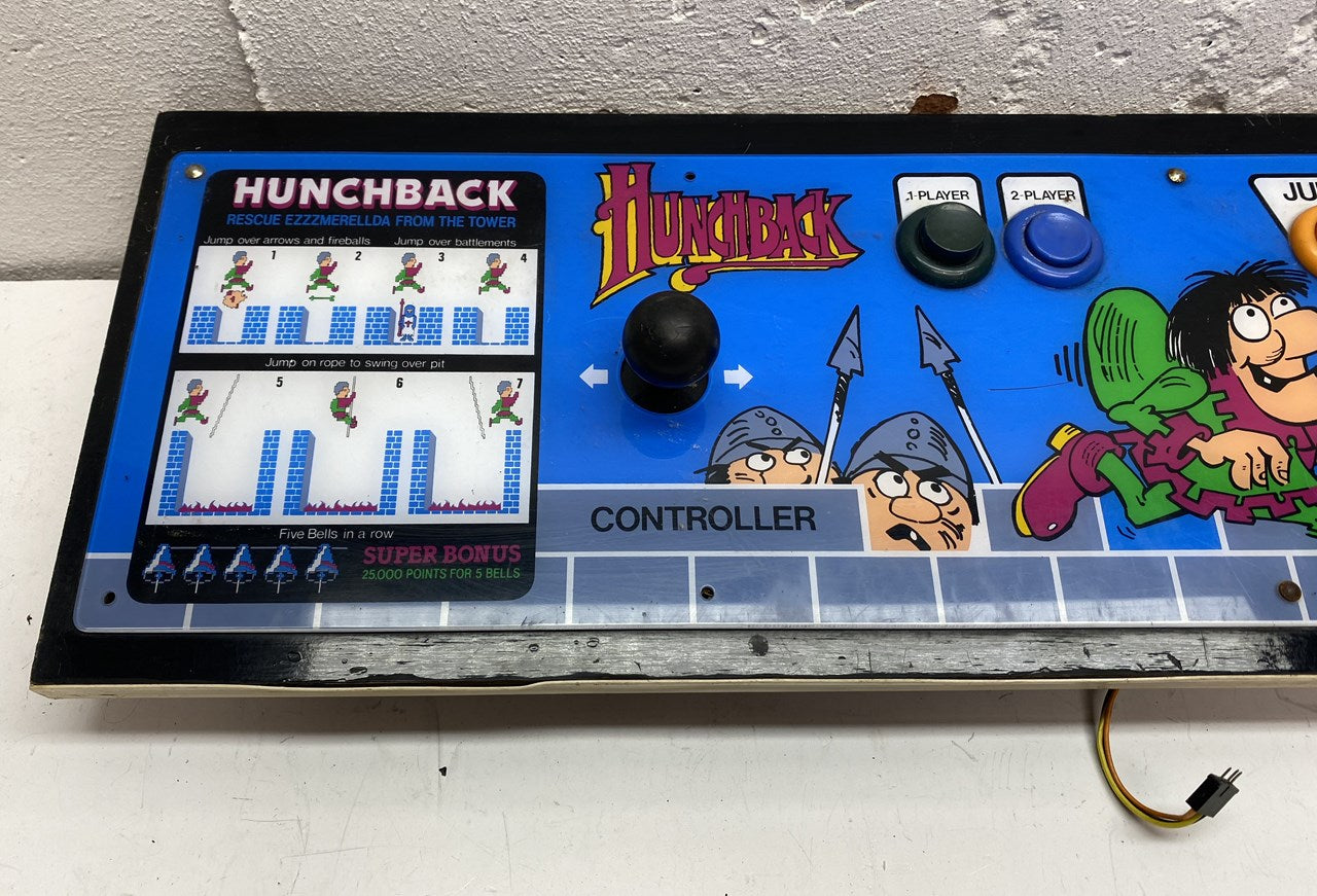 Hunchback (Converted Donkey Kong) Control Panel