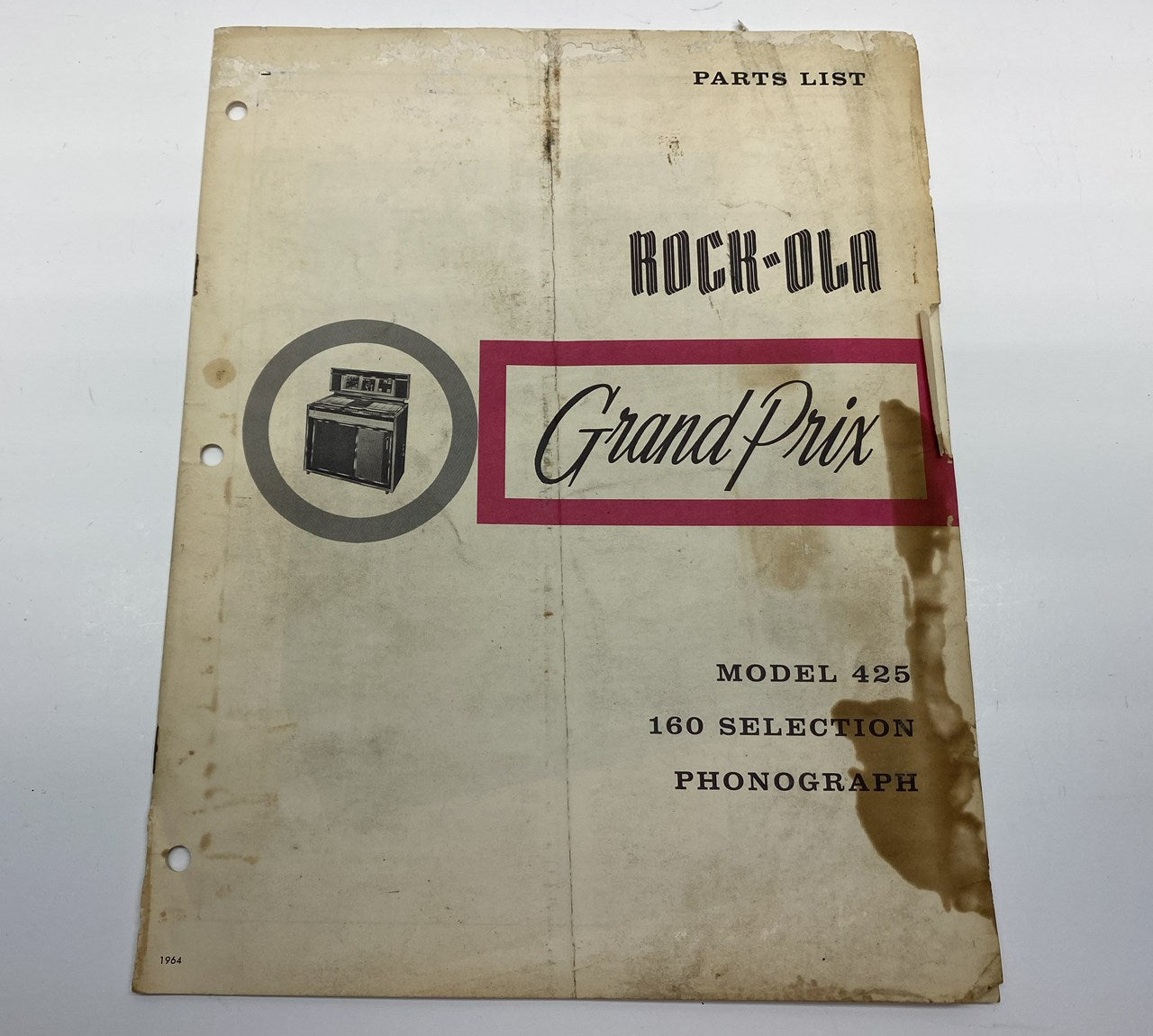 RockOla 425 Grand Prix Parts Catalog