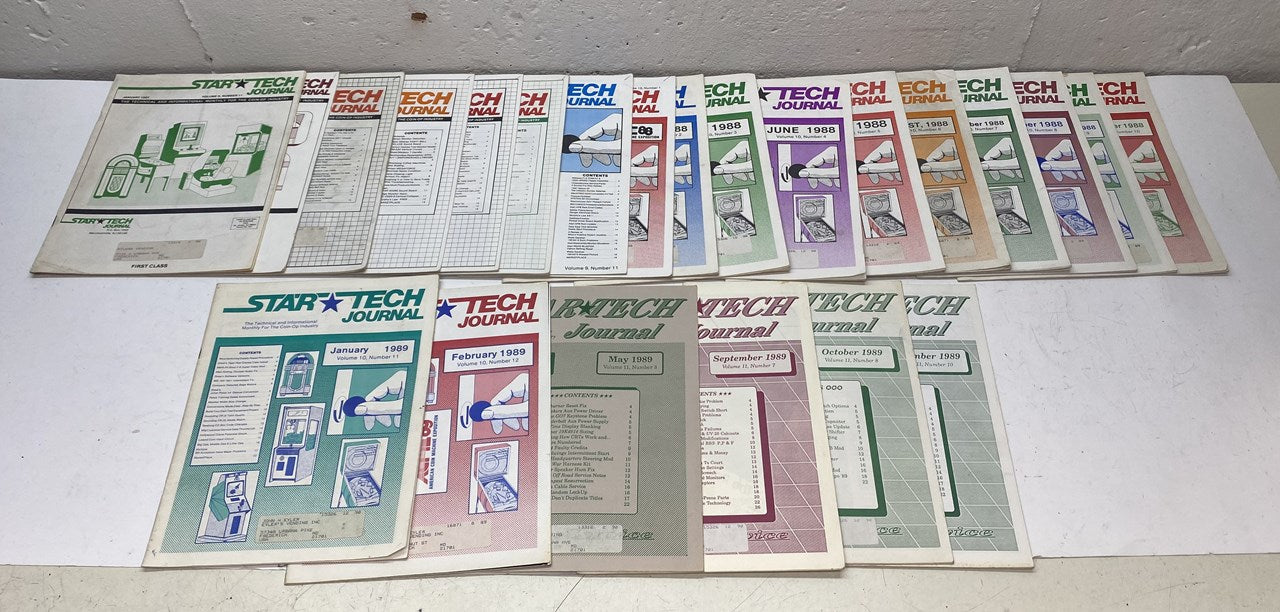 Star Tech Journal, 23 Assorted Issues 1/87 to 12/89