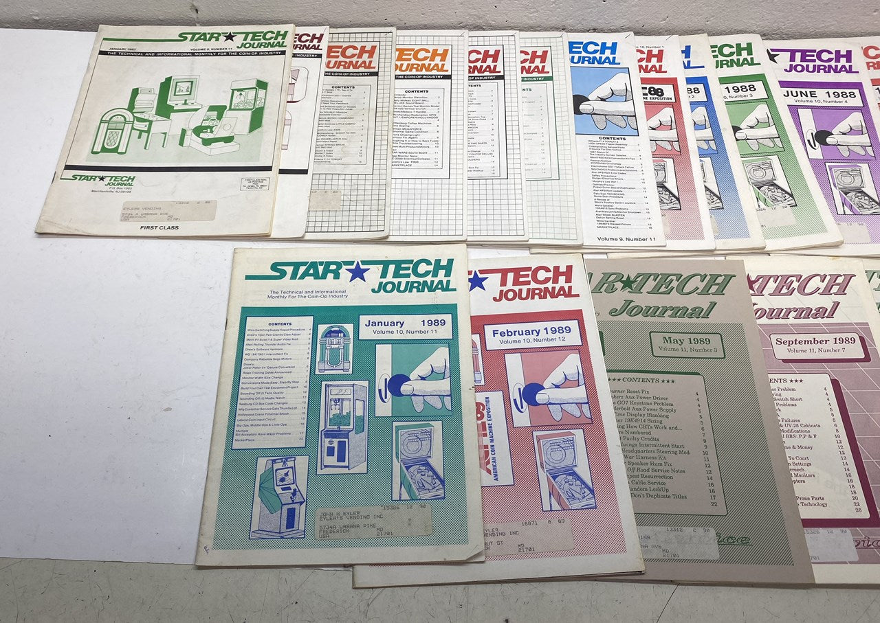 Star Tech Journal, 23 Assorted Issues 1/87 to 12/89