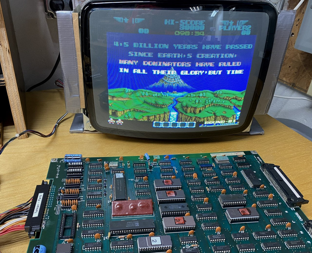 Rygar Circuit Board, Working