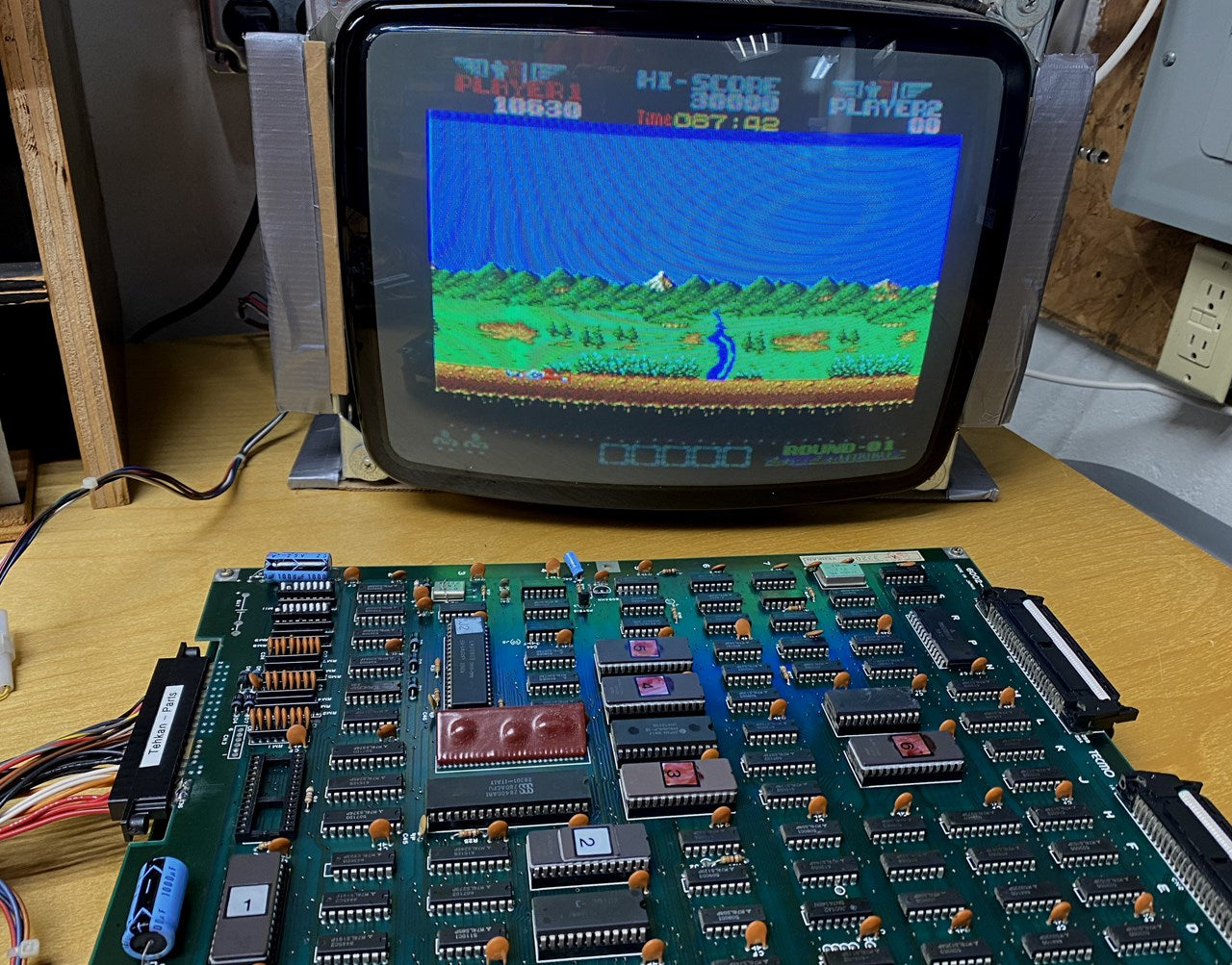 Rygar Circuit Board, Working