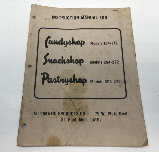 Candyshop, Snackshop, Pastryshop Manual