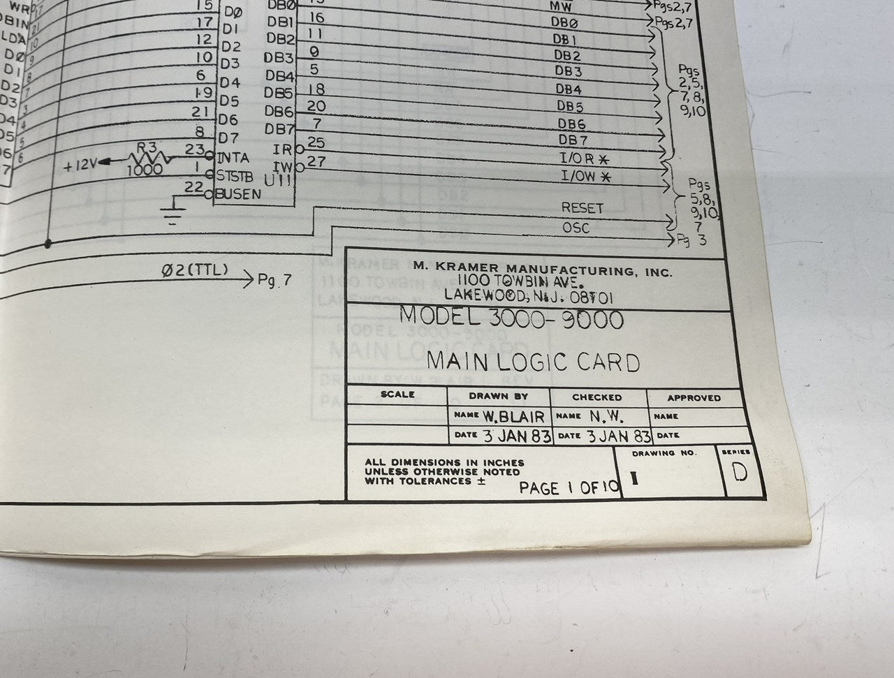 Kramer Board Schematics