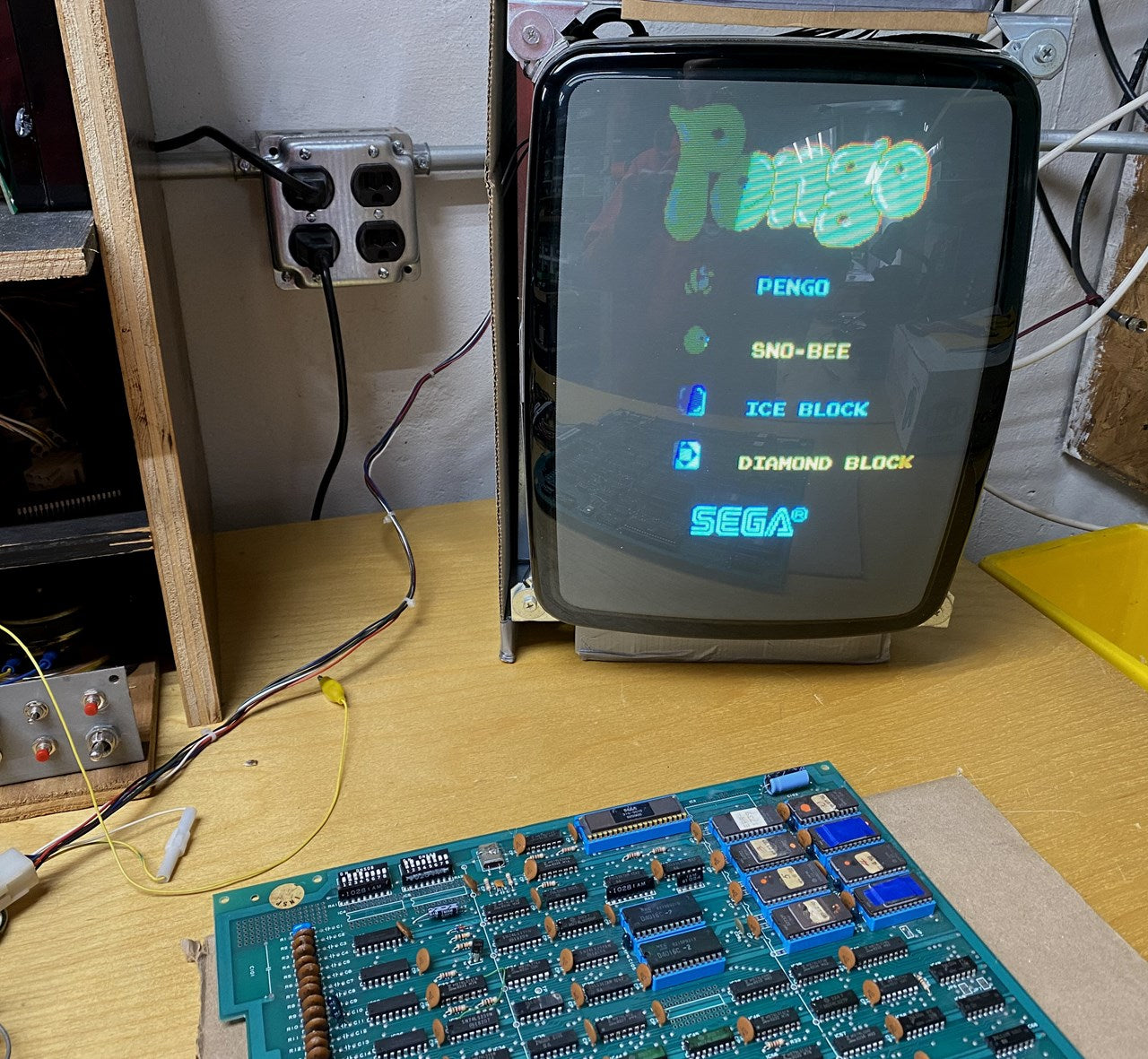 Pengo Arcade PCB, Works