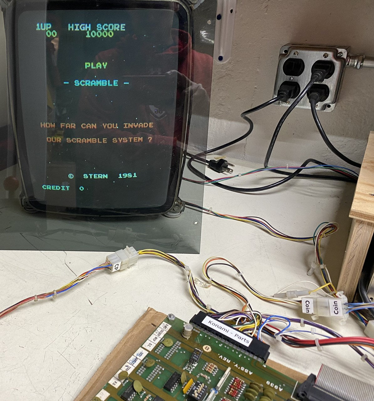 Scramble Arcade Board, Works