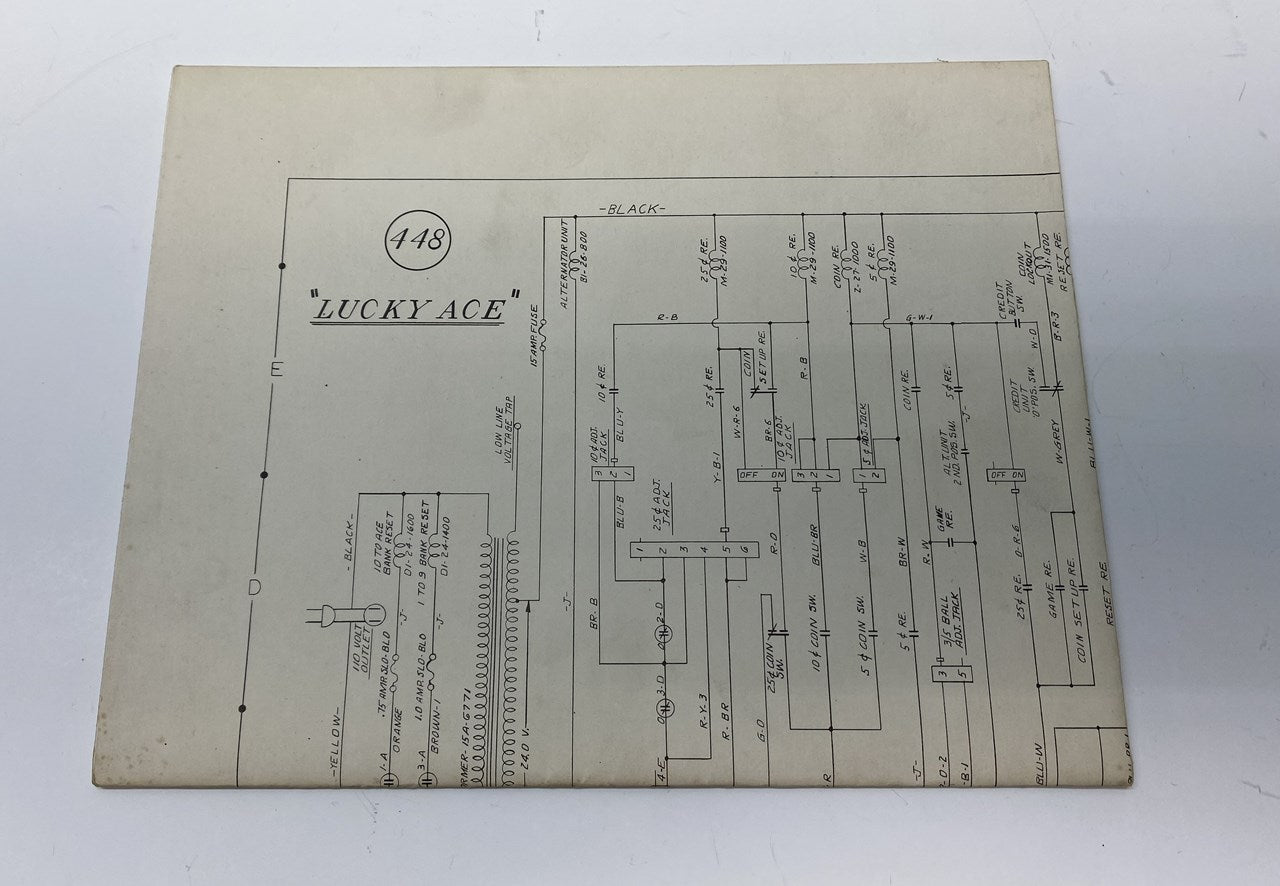 Lucky Ace (Williams) Schematics