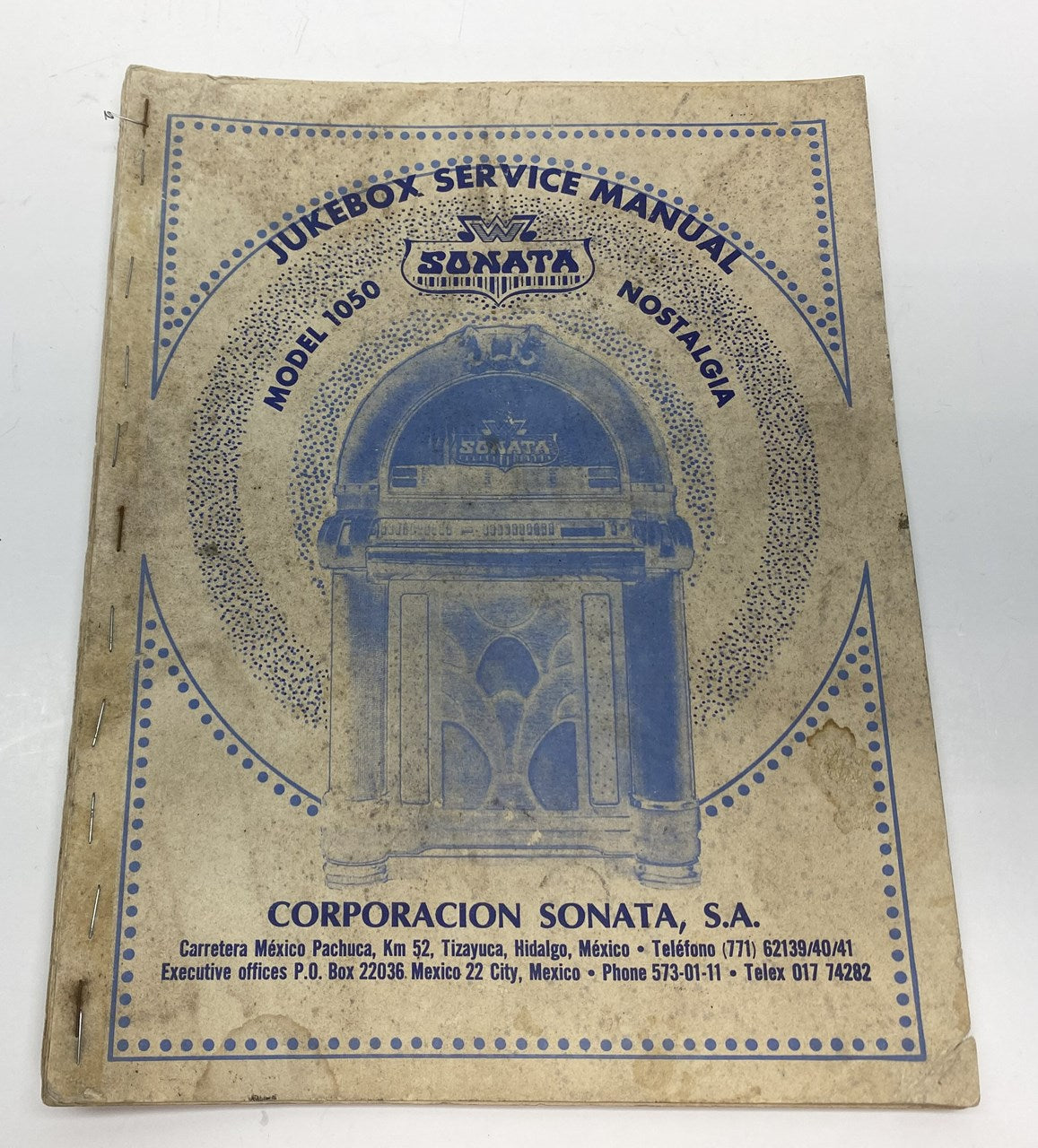 Sonota Model 1050 Jukebox Manual