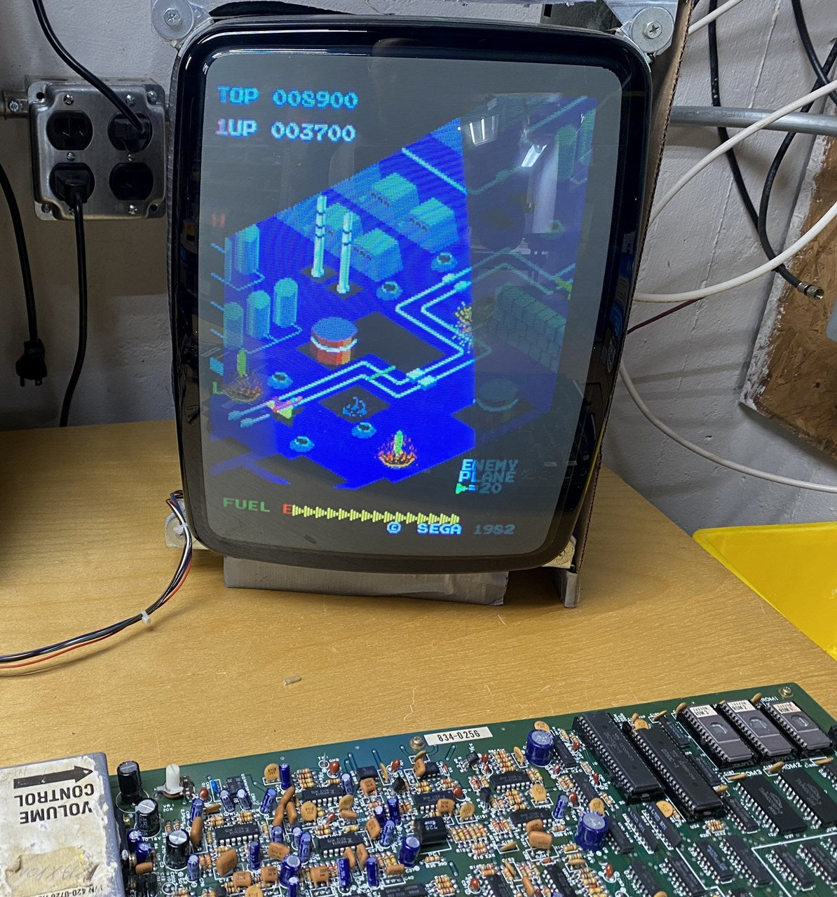 Zaxxon Circuit Board, Works