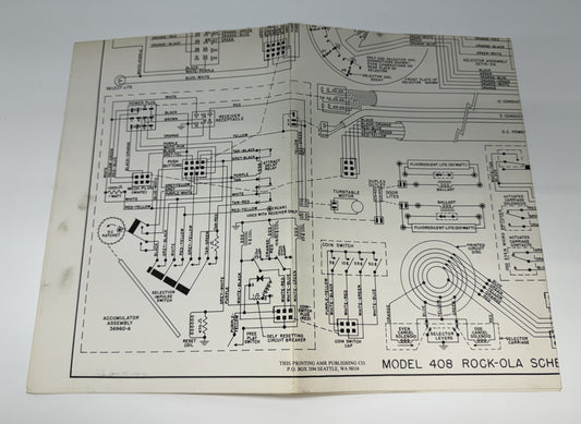 Rock-Ola 408 Wiring Diagram (Older Reprint)