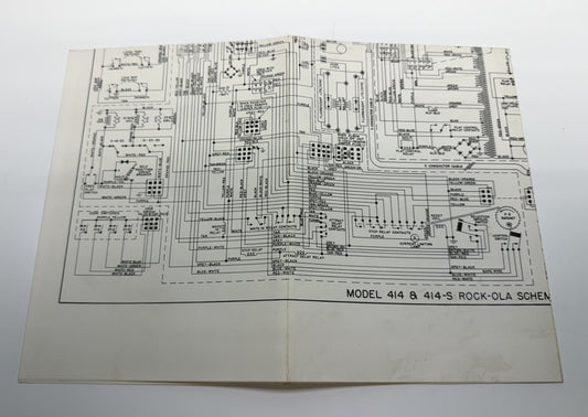 Rock-Ola 414 & 414S Wiring Diagram (Older Reprint)