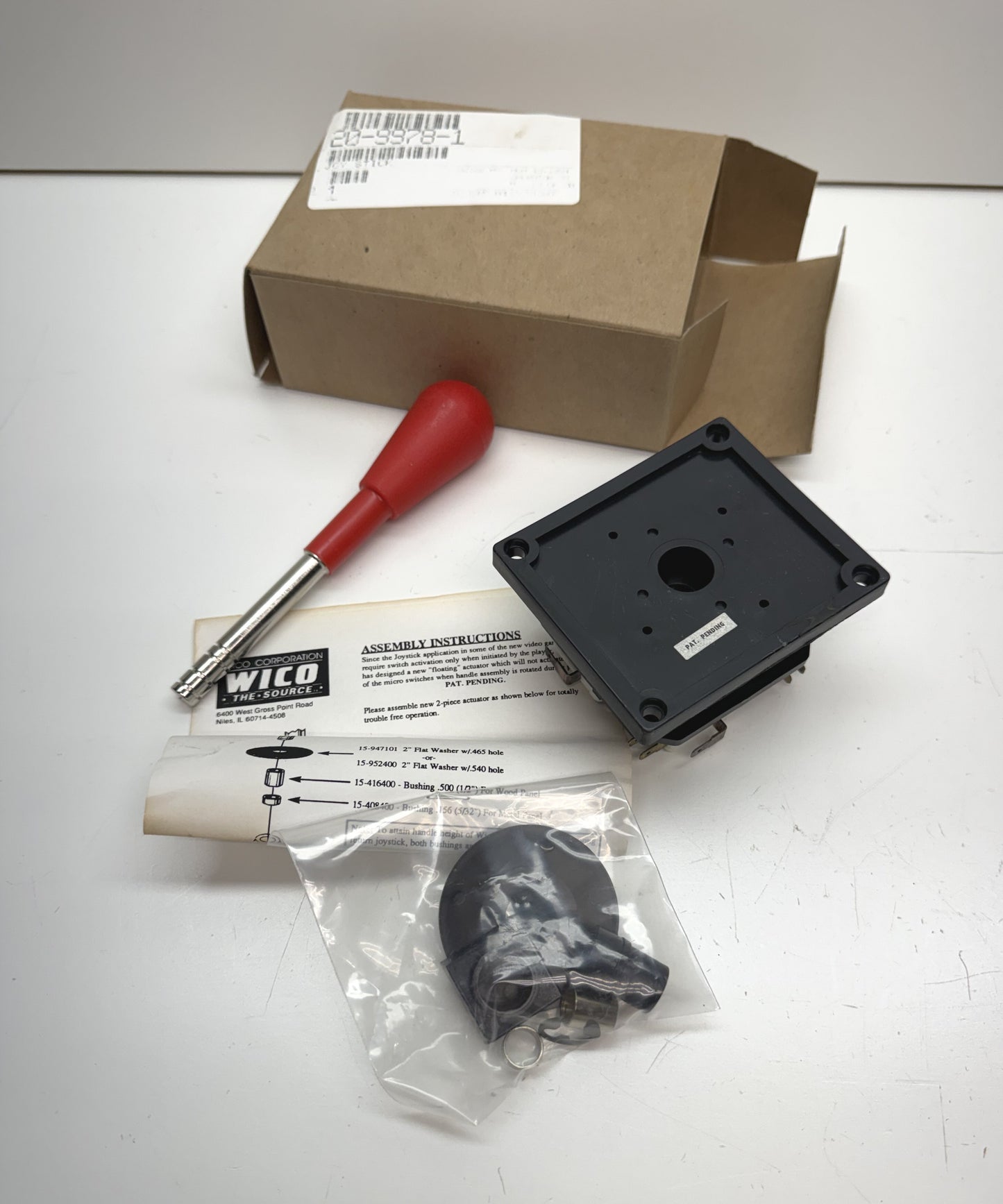 Wico Microswitch Red Bat Handle Joystick (NOS)