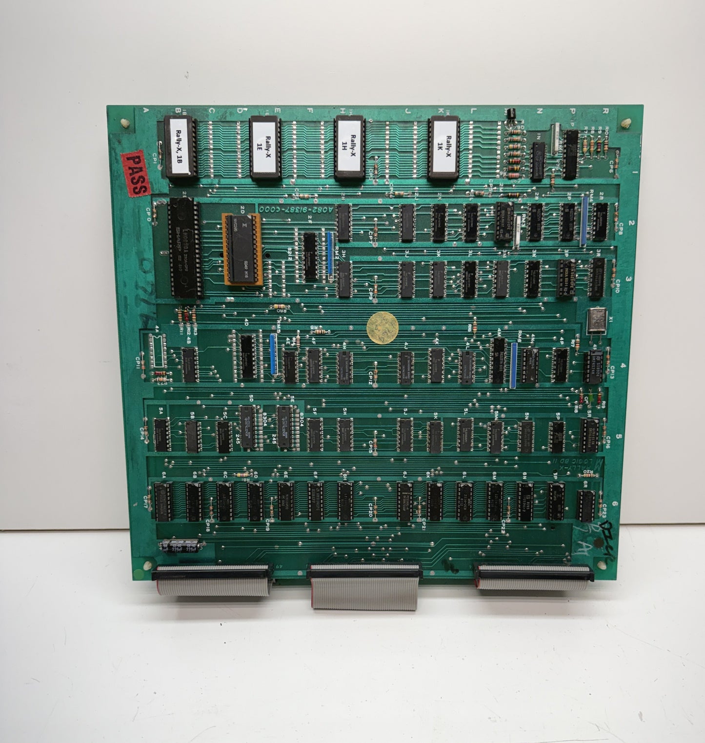 Rally-X Circuit Board, Working
