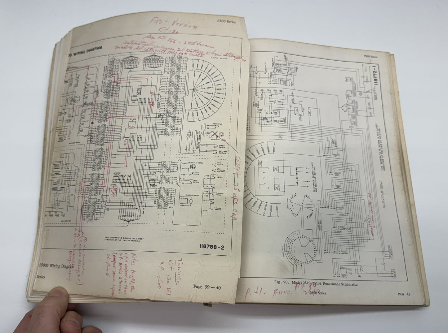 Wurlitzer 2500 Series Service Manual