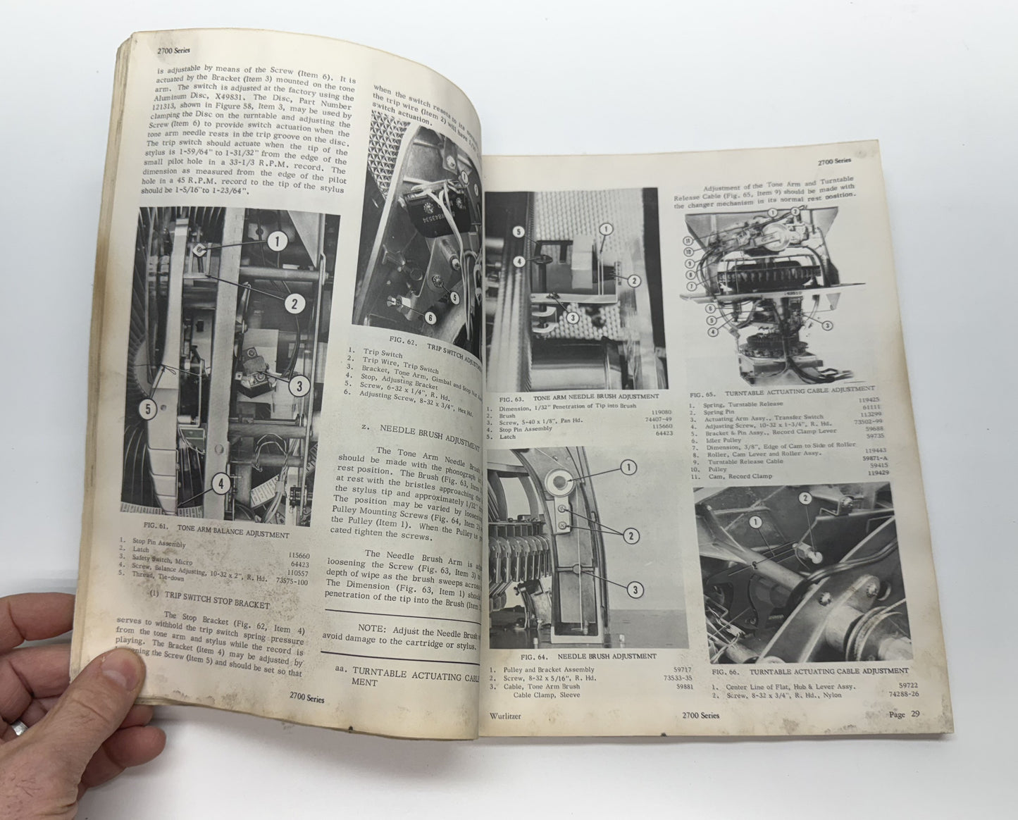 Wurlitzer 2700 Series Service Manual