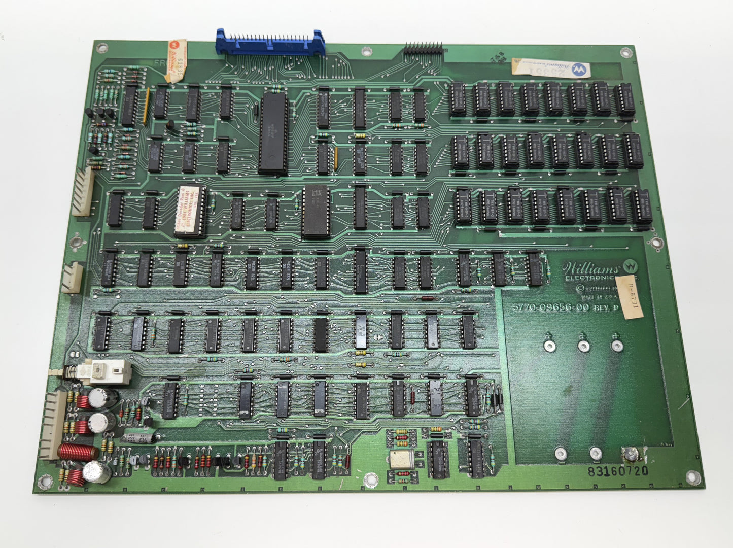 Williams CPU Board, Rev. D, (Robotron, Joust, Stargate) Working