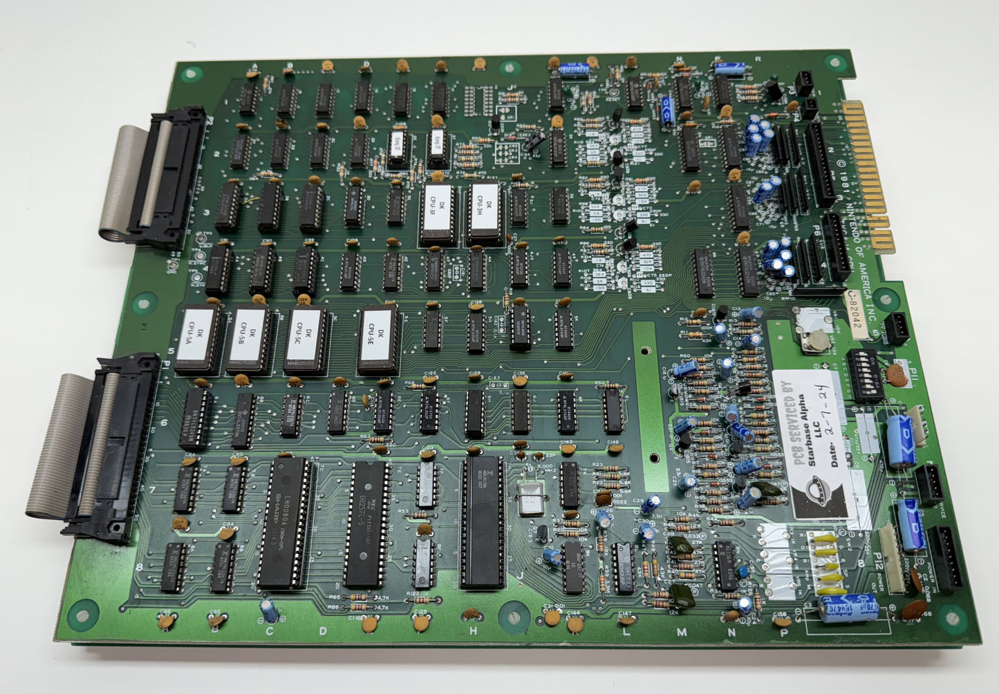 Donkey Kong Circuit Board, Works (Rebuilt, new Sockets!)