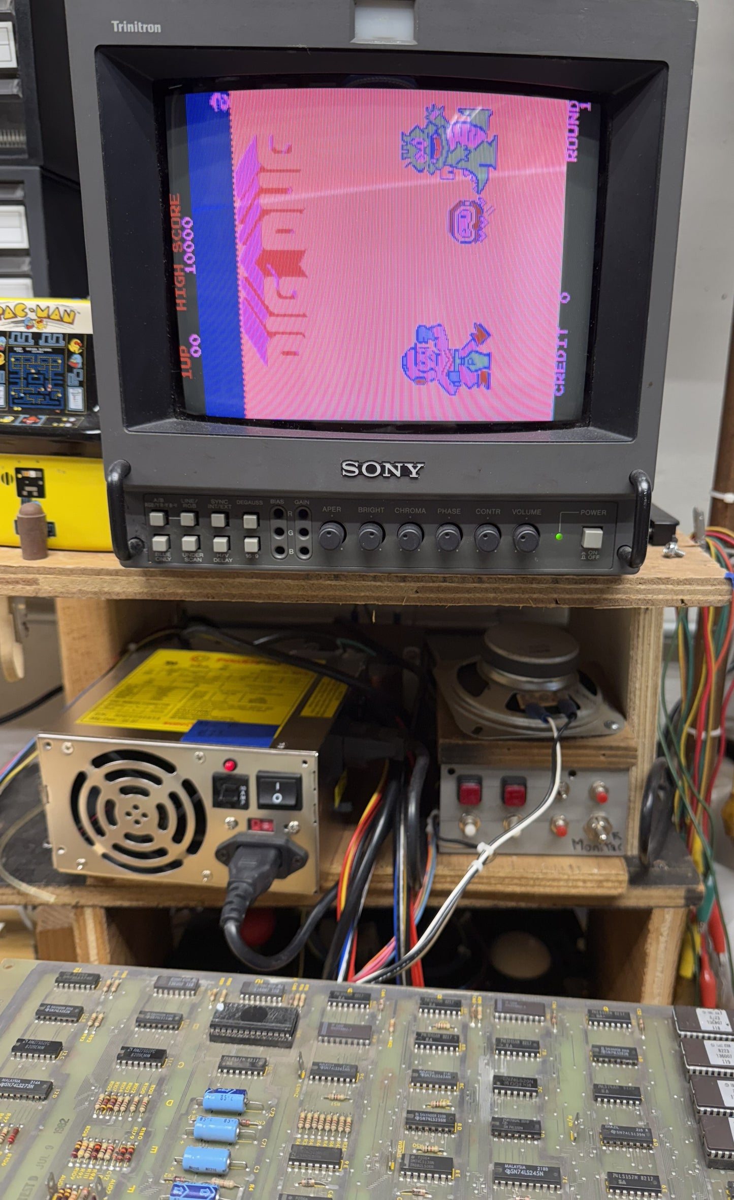 Dig Dug Circuit Board, Works