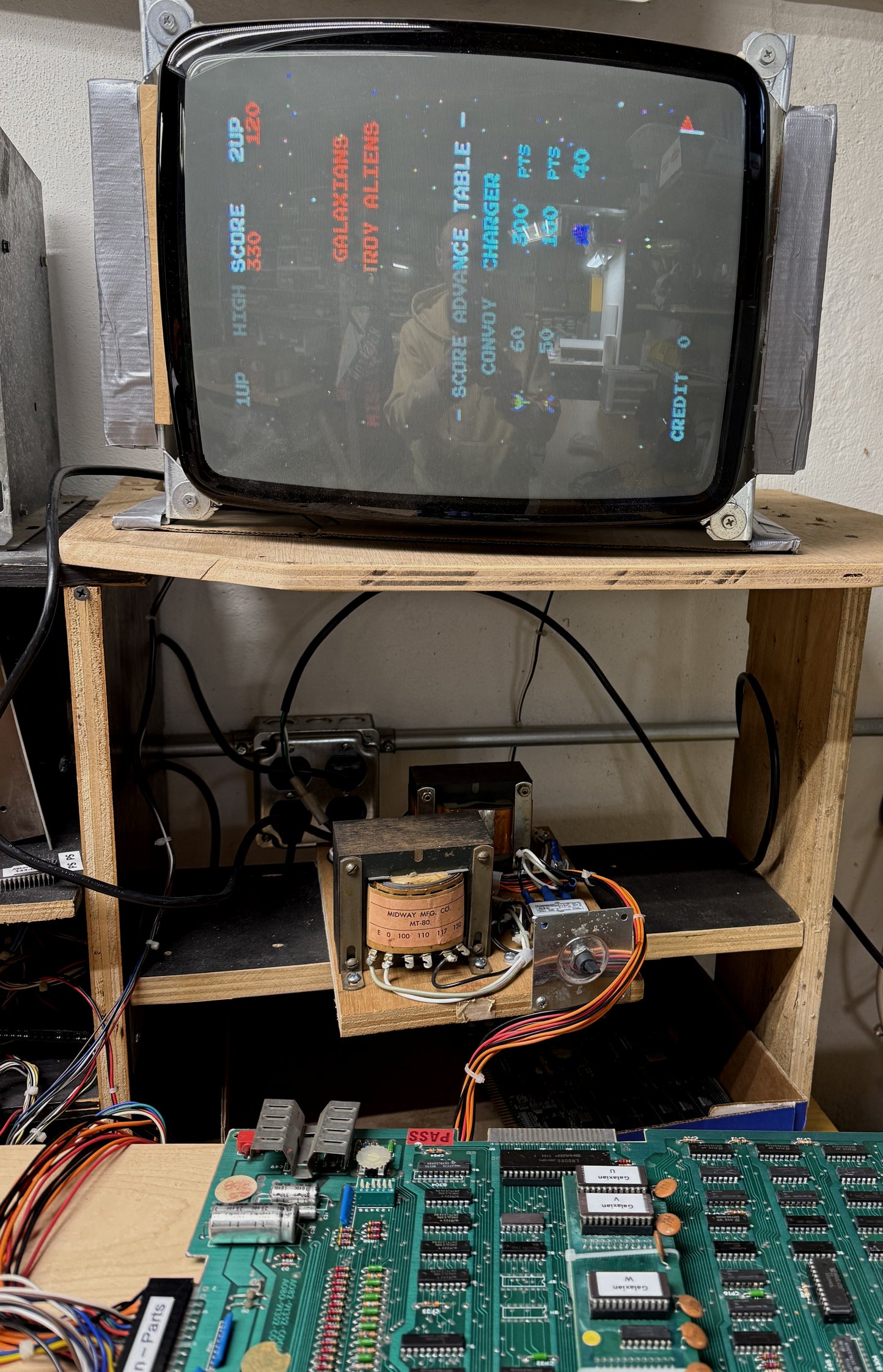 Galaxian Circuit Boardset, Working