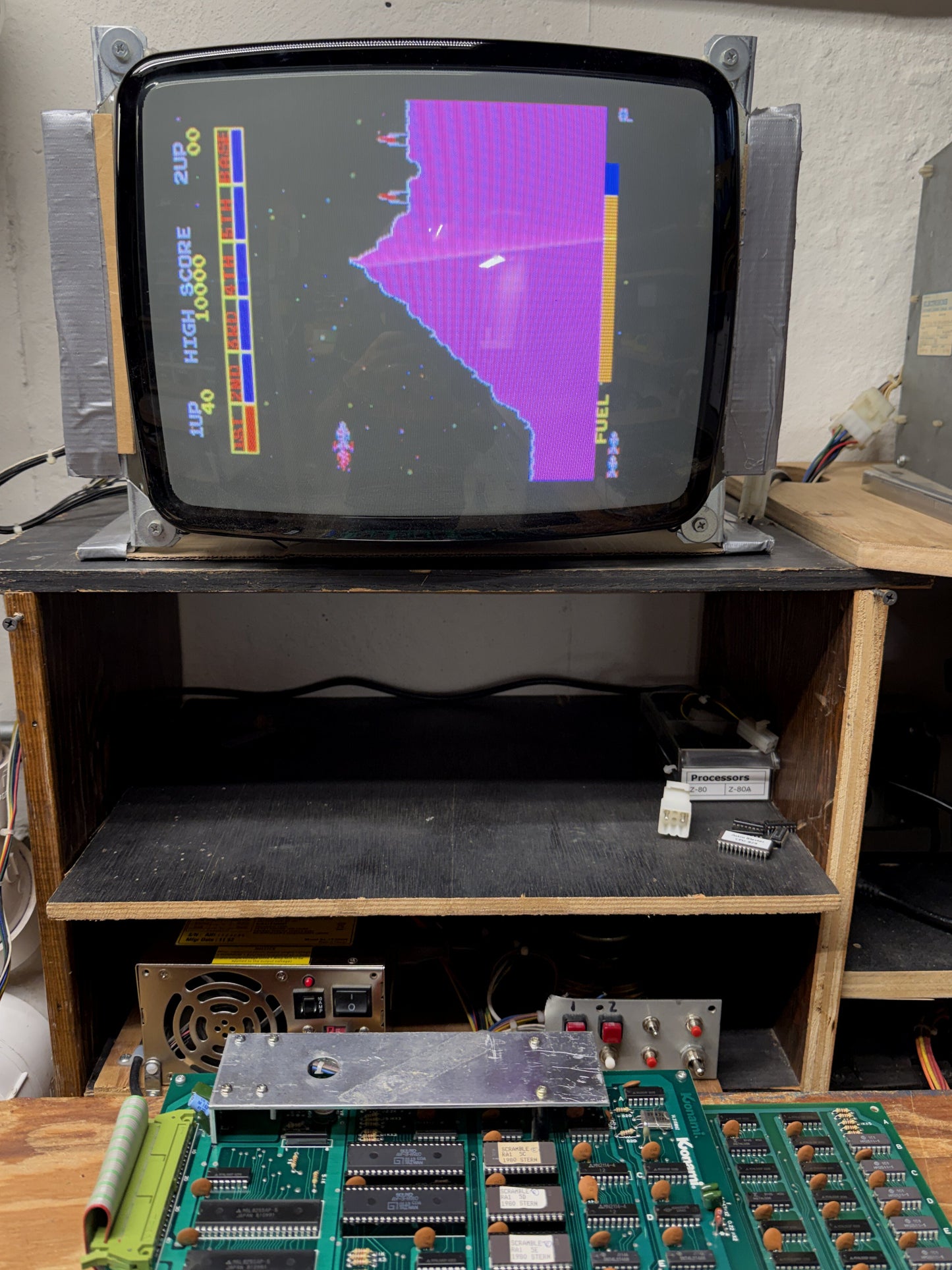 Scramble Arcade Board, Works