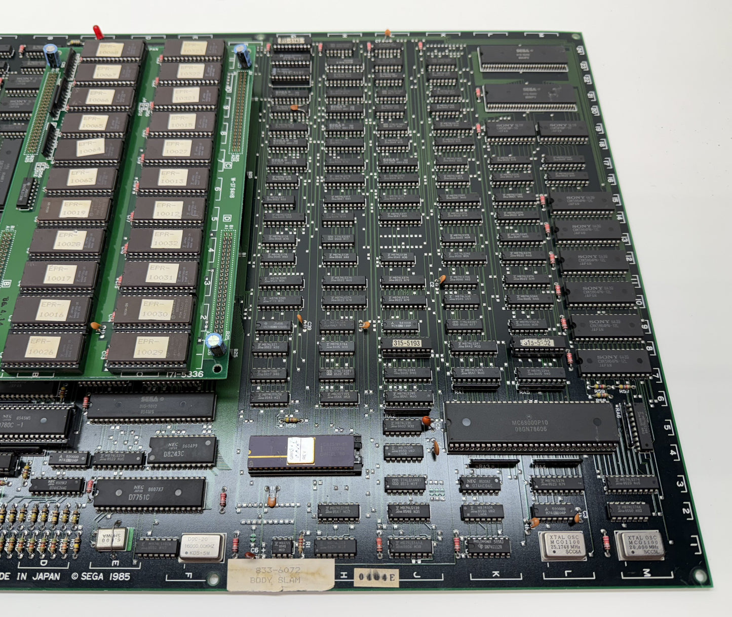 Body Slam Sega System 16 Board, Not Working