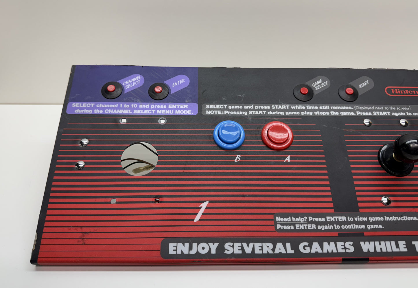 PlayChoice-10 Single Monitor Control Panel
