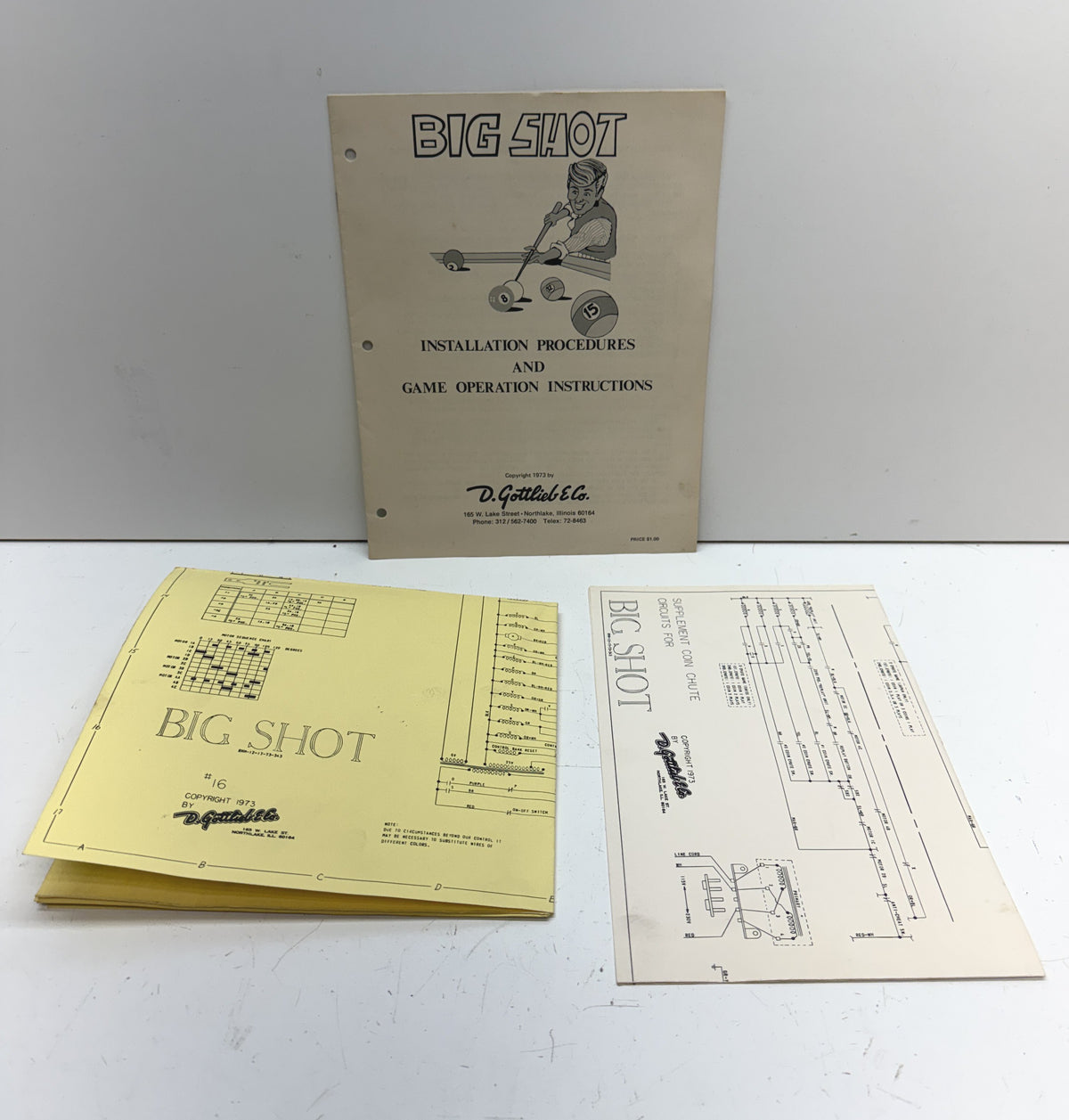 Big Shot Pinball Manual & Schematics