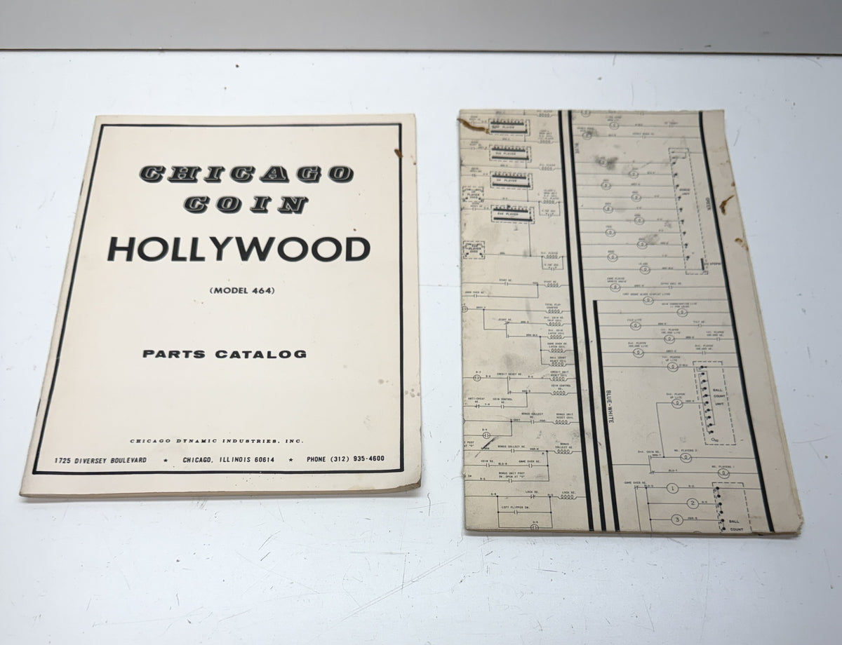 Hollywood (Chicago Coin) Schematics & Parts Catalog