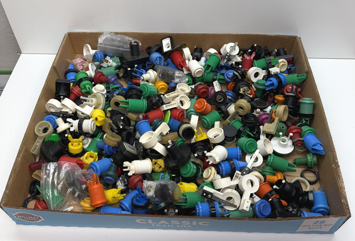 Huge Assorted Arcade Button Lot