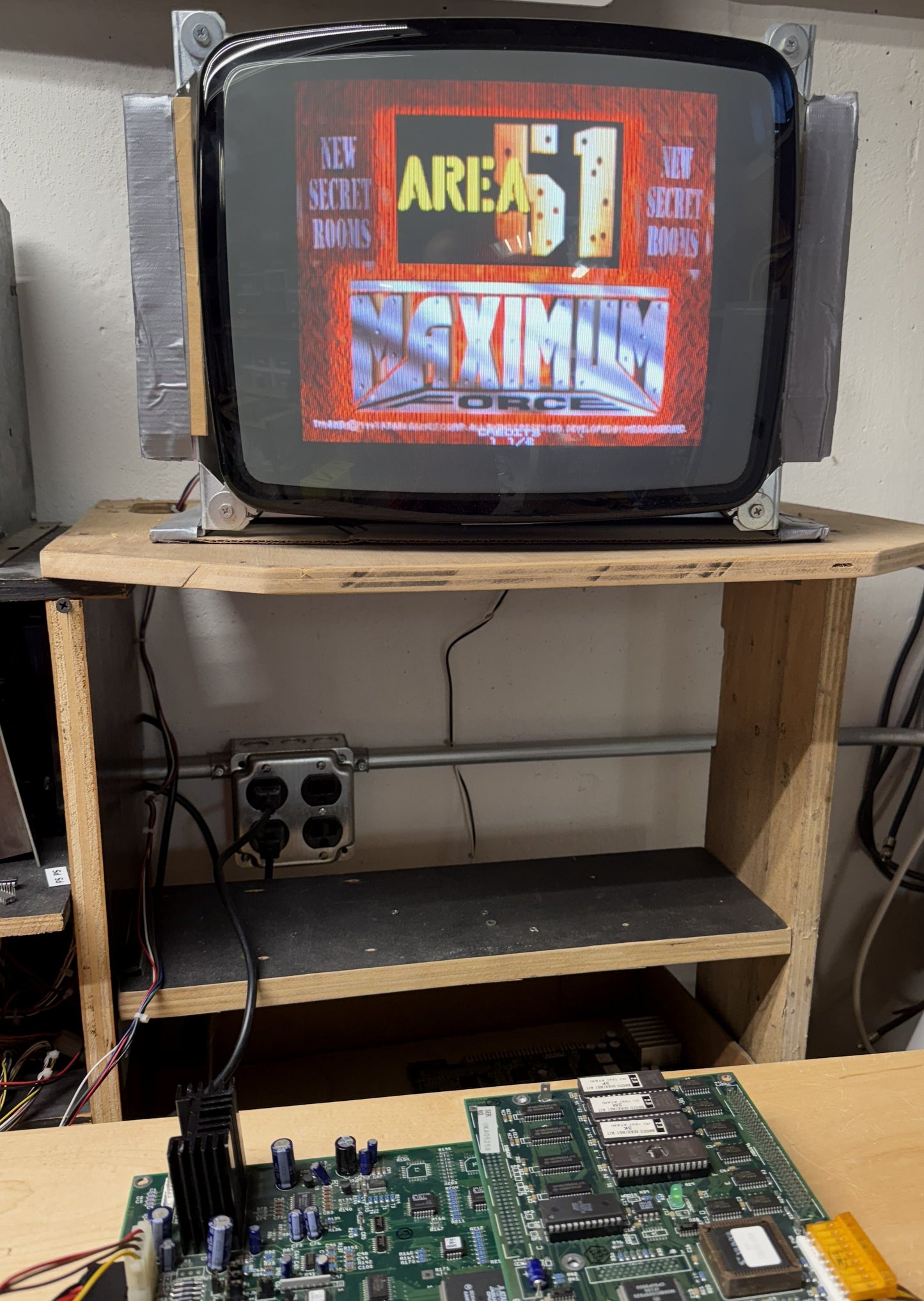 Area 51 / Maximum Force Jamma Circuit Board, Working