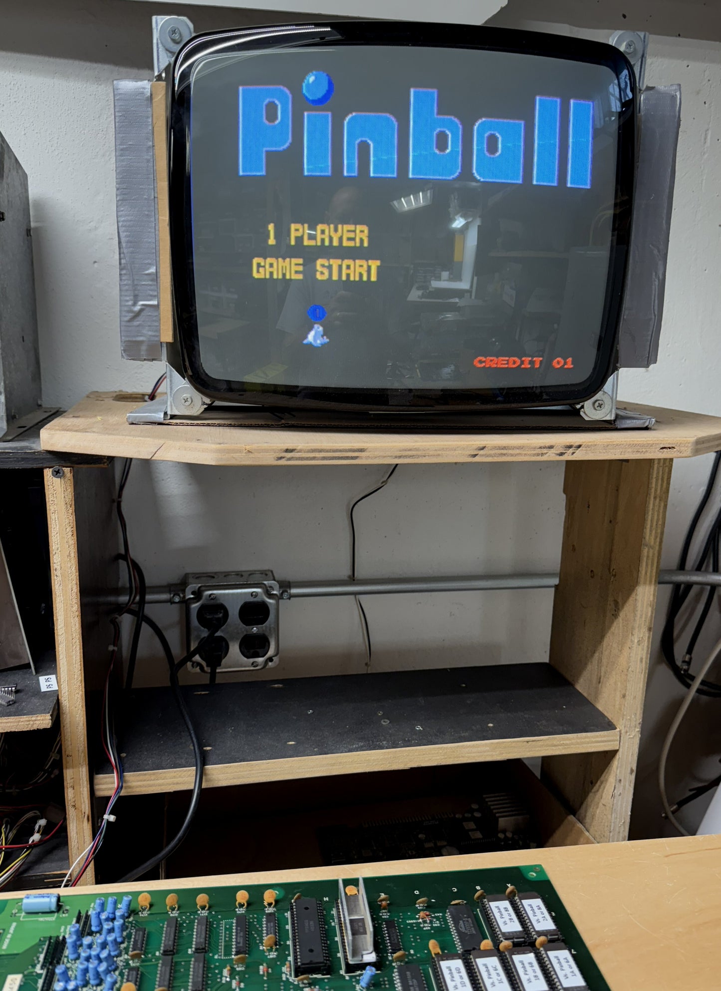Vs. / Unisystem Pinball Circuit Board, Works