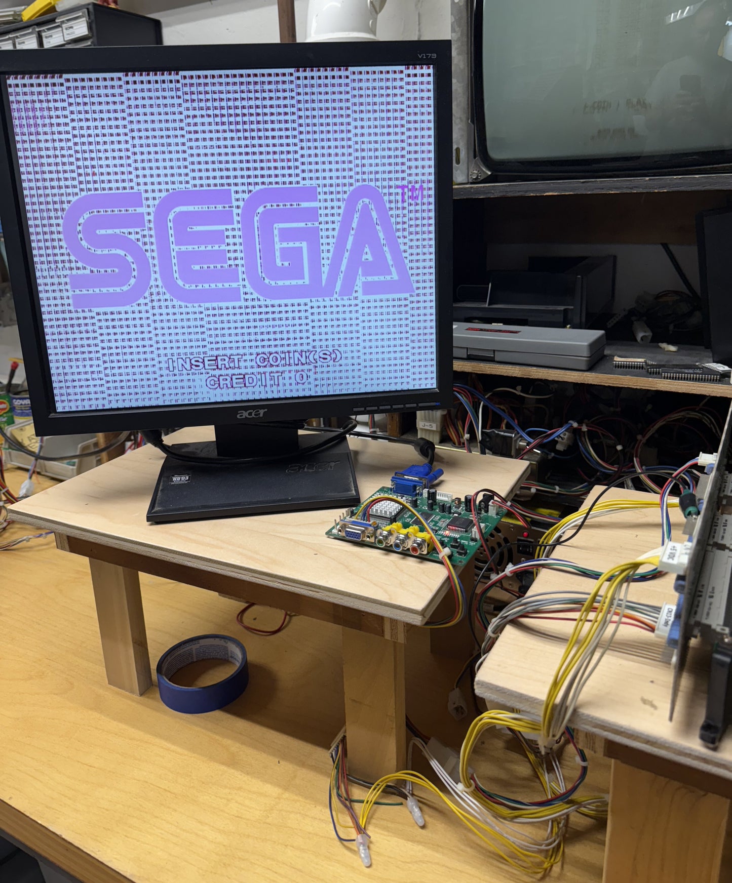 Top Skater PCB (Sega Model 2C CRX), Not working