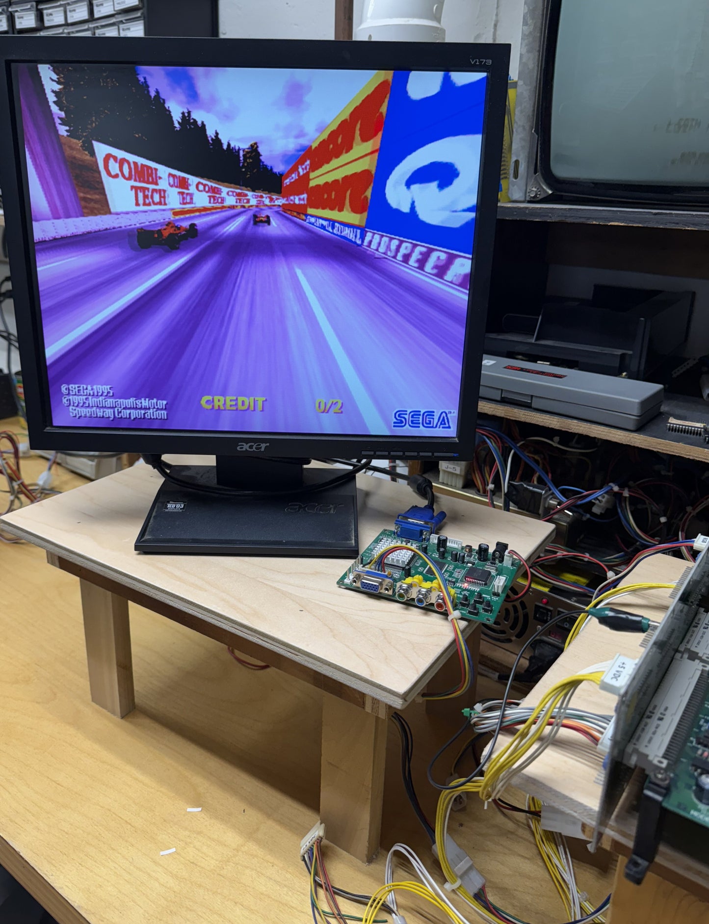 Indy 500 (Sega Model 2B) Circuit Board, Works