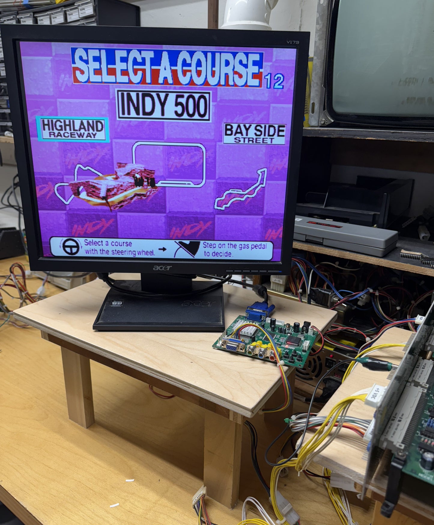 Indy 500 (Sega Model 2B) Circuit Board, Works