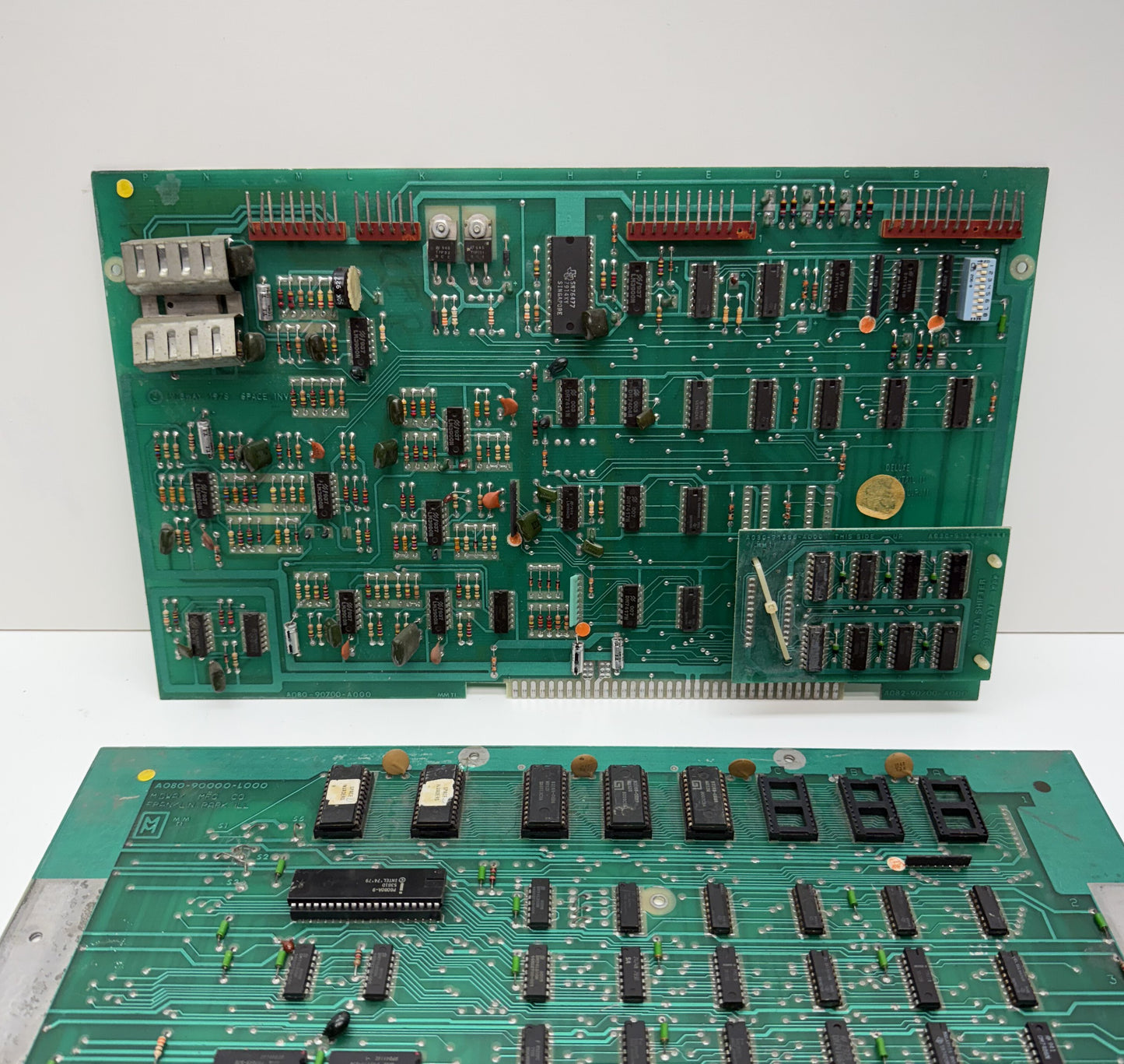 Space Invaders Deluxe PCB, Untested