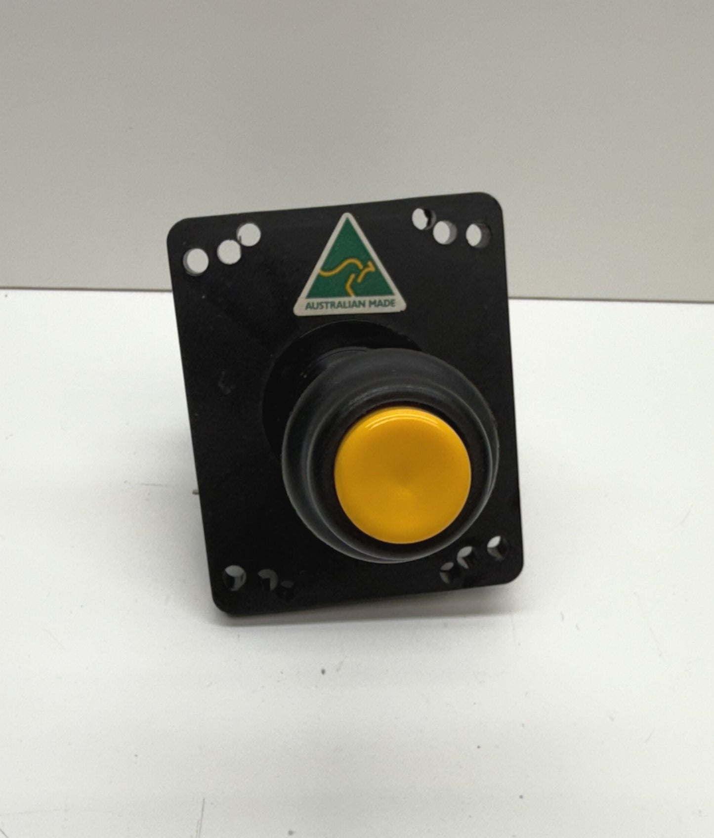 MCA 2/4/8-Way Black Microswitch Joystick, Yellow Button, NOS