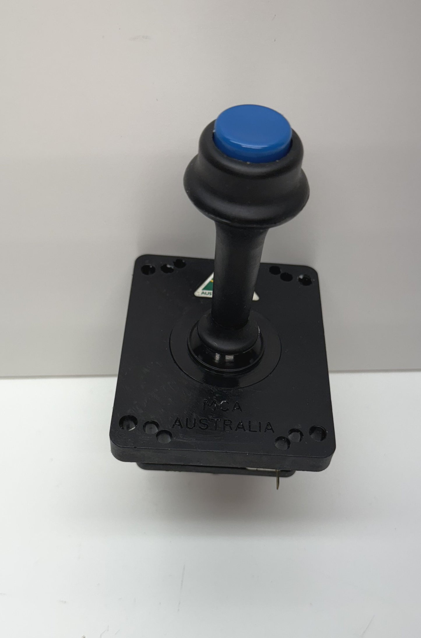 MCA 2/4/8-Way Black Microswitch Joystick, Blue Button, NOS