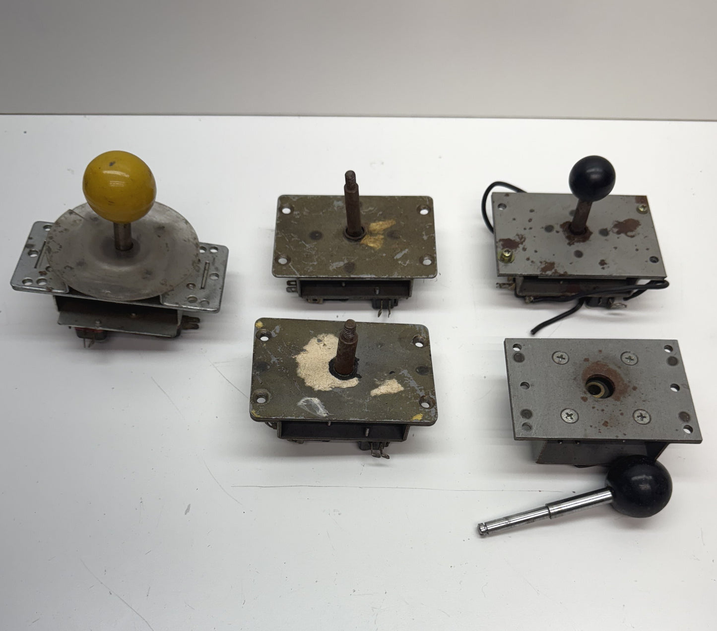 Older Metal Microswitch Joystick Parts Lot