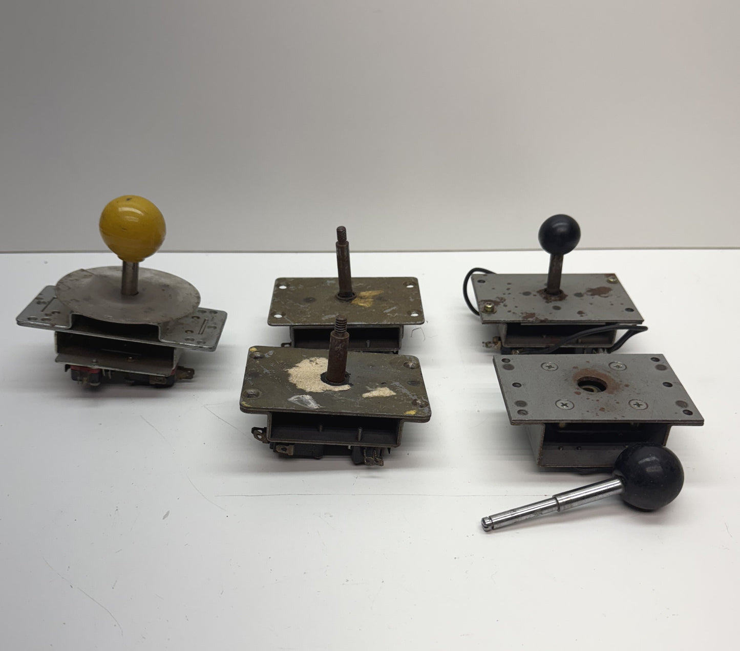 Older Metal Microswitch Joystick Parts Lot