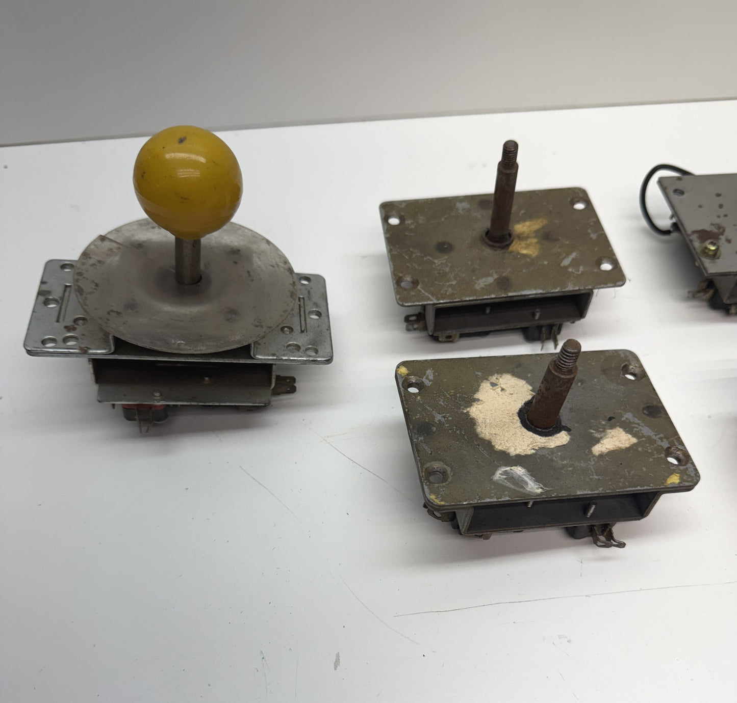 Older Metal Microswitch Joystick Parts Lot