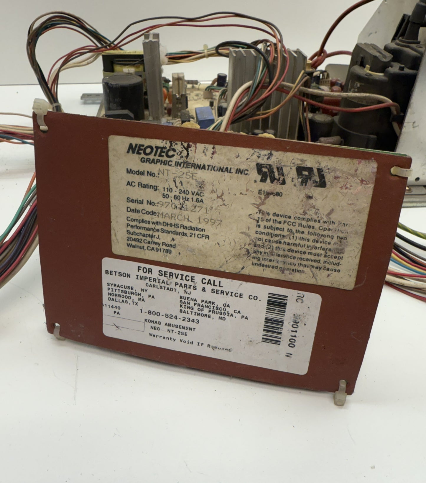 Neotec NT-25E 27" Monitor Chassis, Untested