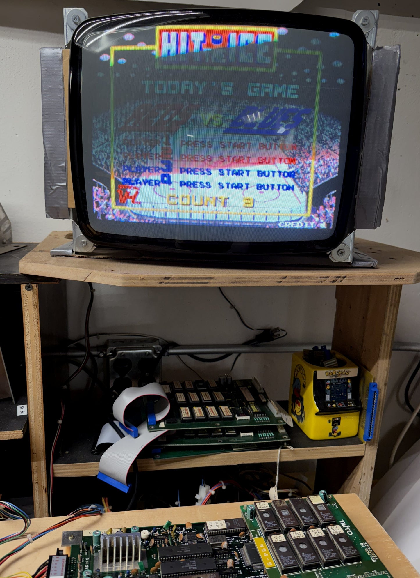 Hit the Ice Prototype Jamma Circuit Board, Works