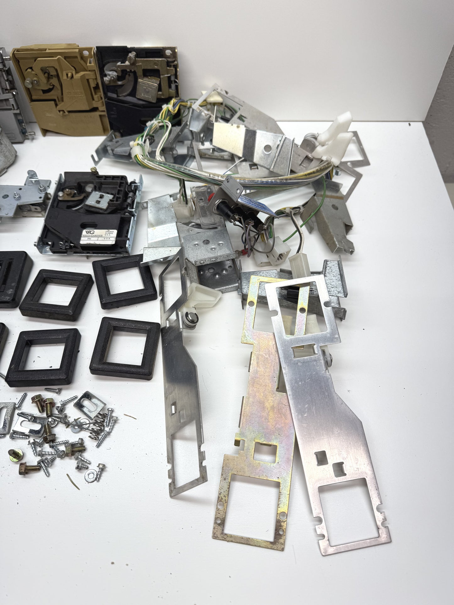 Coin Door Parts Lot: Bezels, Mechs, Hardware, etc.