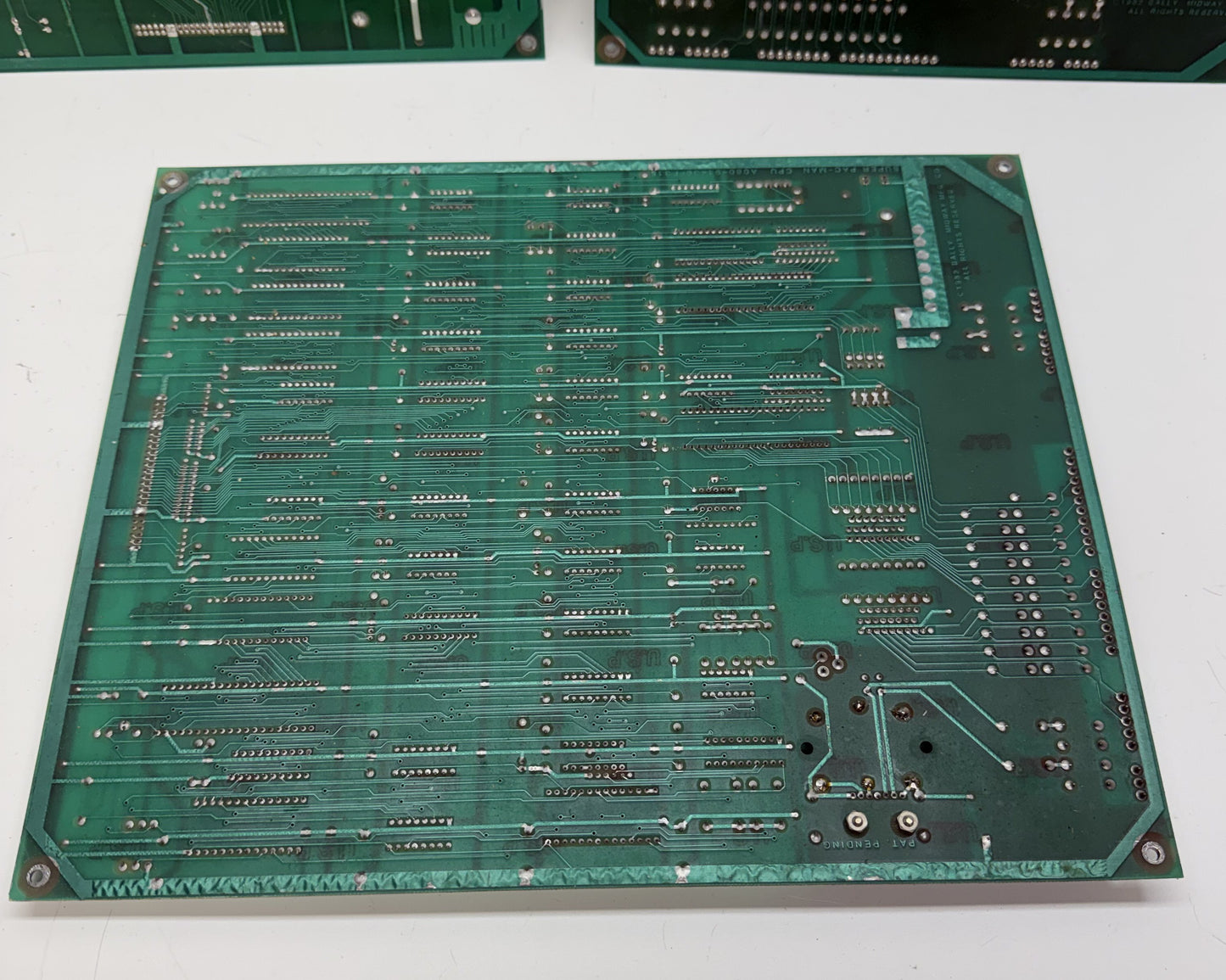 Super Pac-Man Board Lot x 3 for Repair