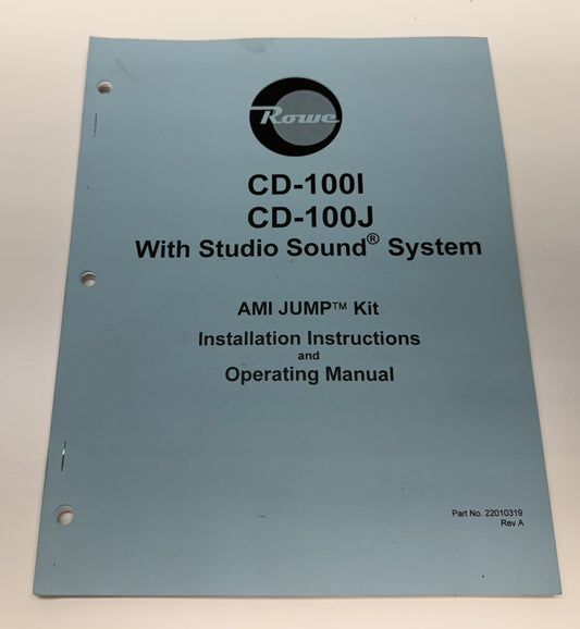 Rowe CD-100I / CD100J AMI Jump Kit Manual