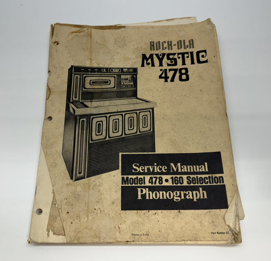 Rock-Ola Mystic 478 Service Manual
