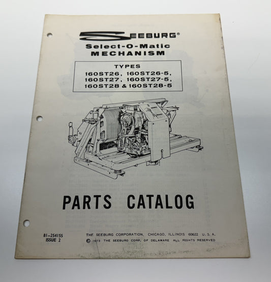 Seeburg Select-O-Matic Mechanism Parts Catalog